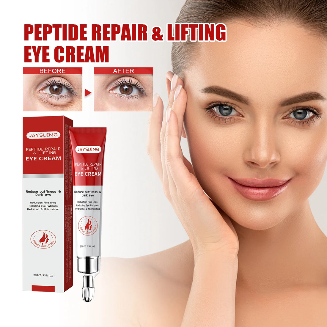 Jaysuing Peptide Eye Cream – Anti-Wrinkle & Dark Circle Treatment