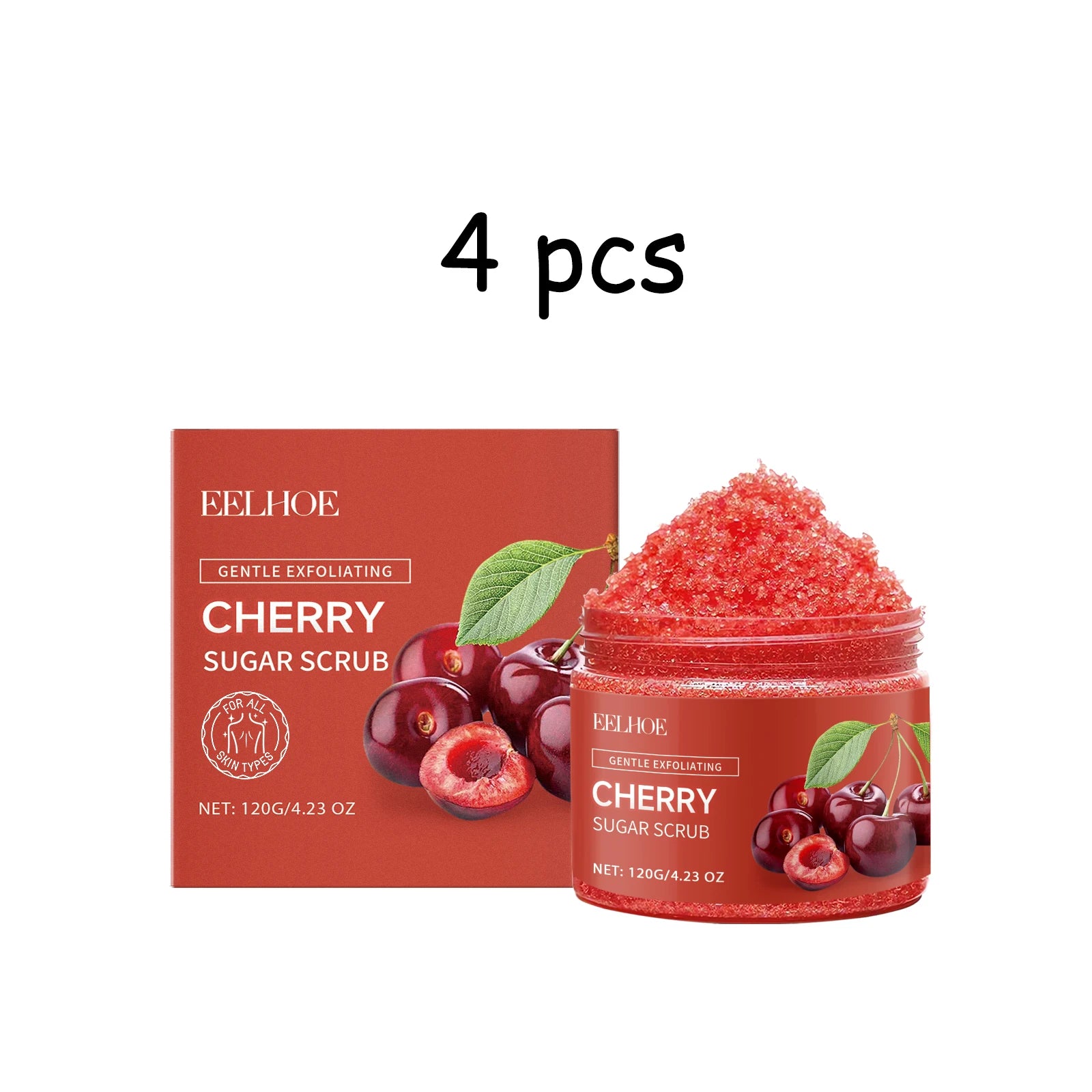 EELHOE Cherry Body Scrub Cream – Exfoliating & Moisturizing
