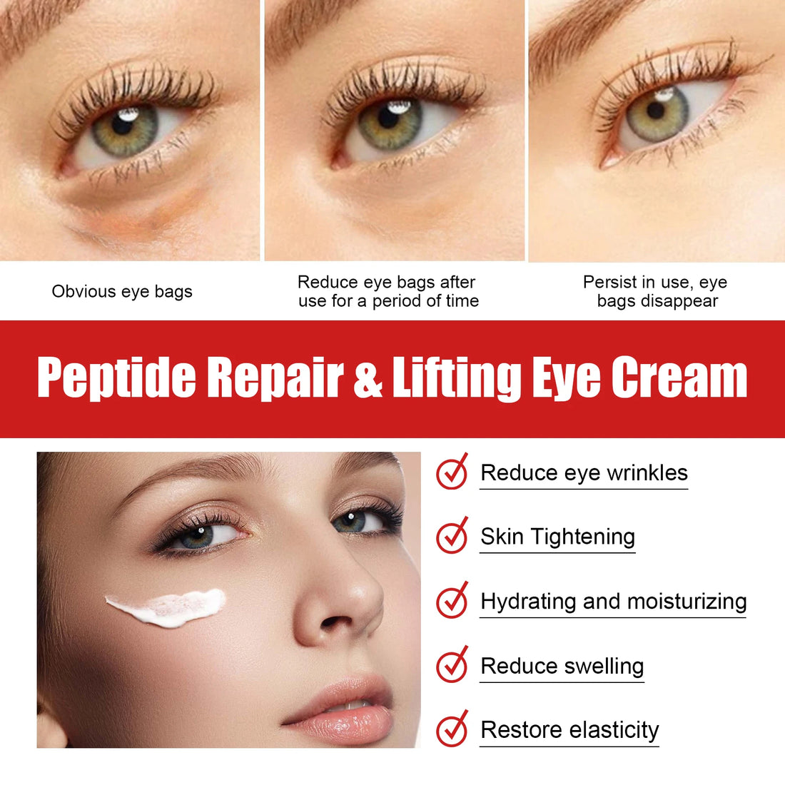 Jaysuing Peptide Eye Cream – Anti-Wrinkle & Dark Circle Treatment