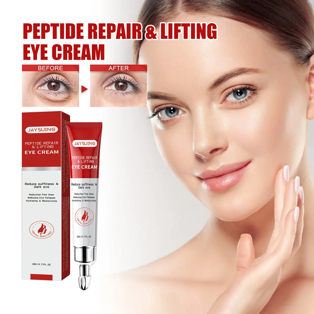 Jaysuing Peptide Eye Cream – Anti-Wrinkle & Dark Circle Treatment
