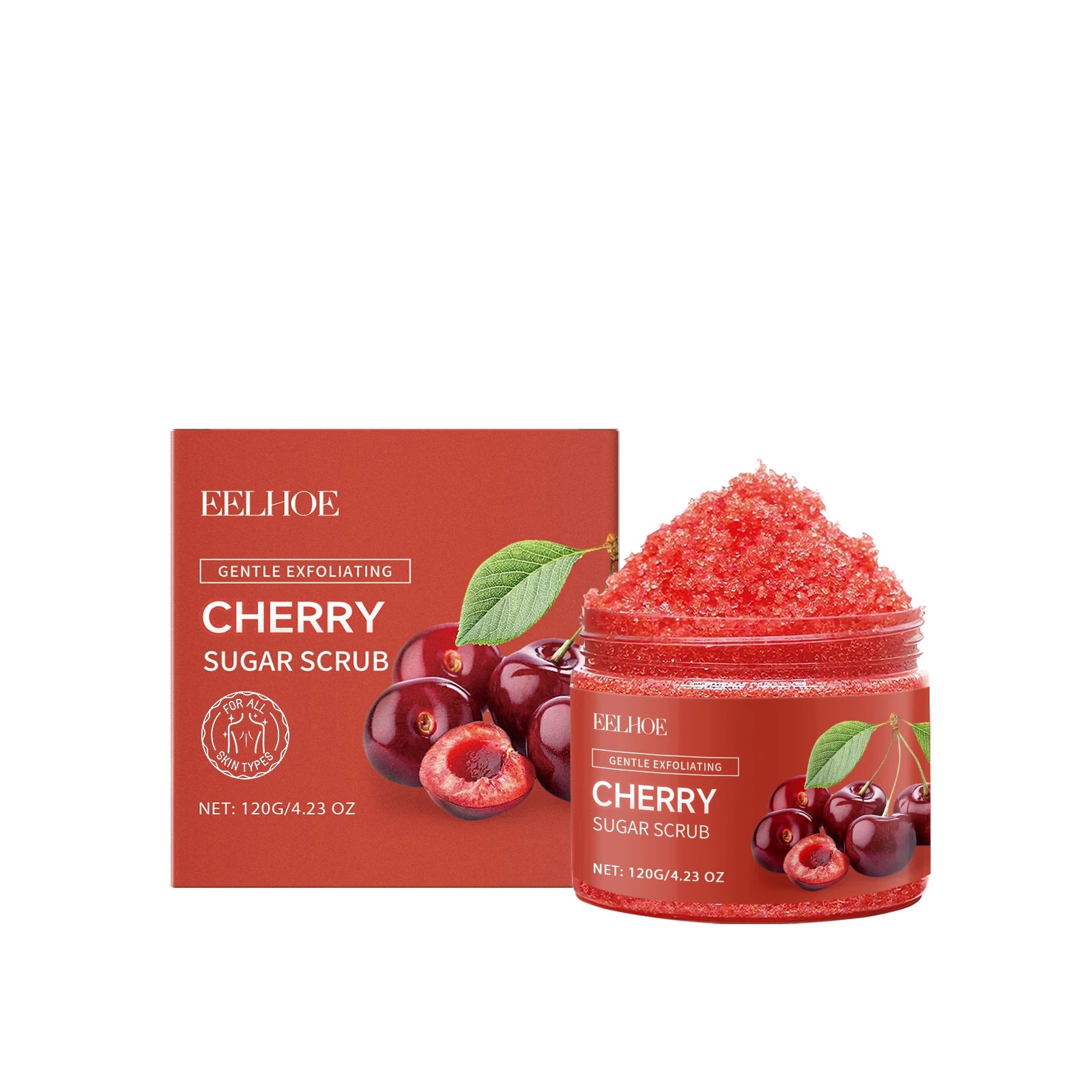 EELHOE Cherry Body Scrub Cream – Exfoliating & Moisturizing