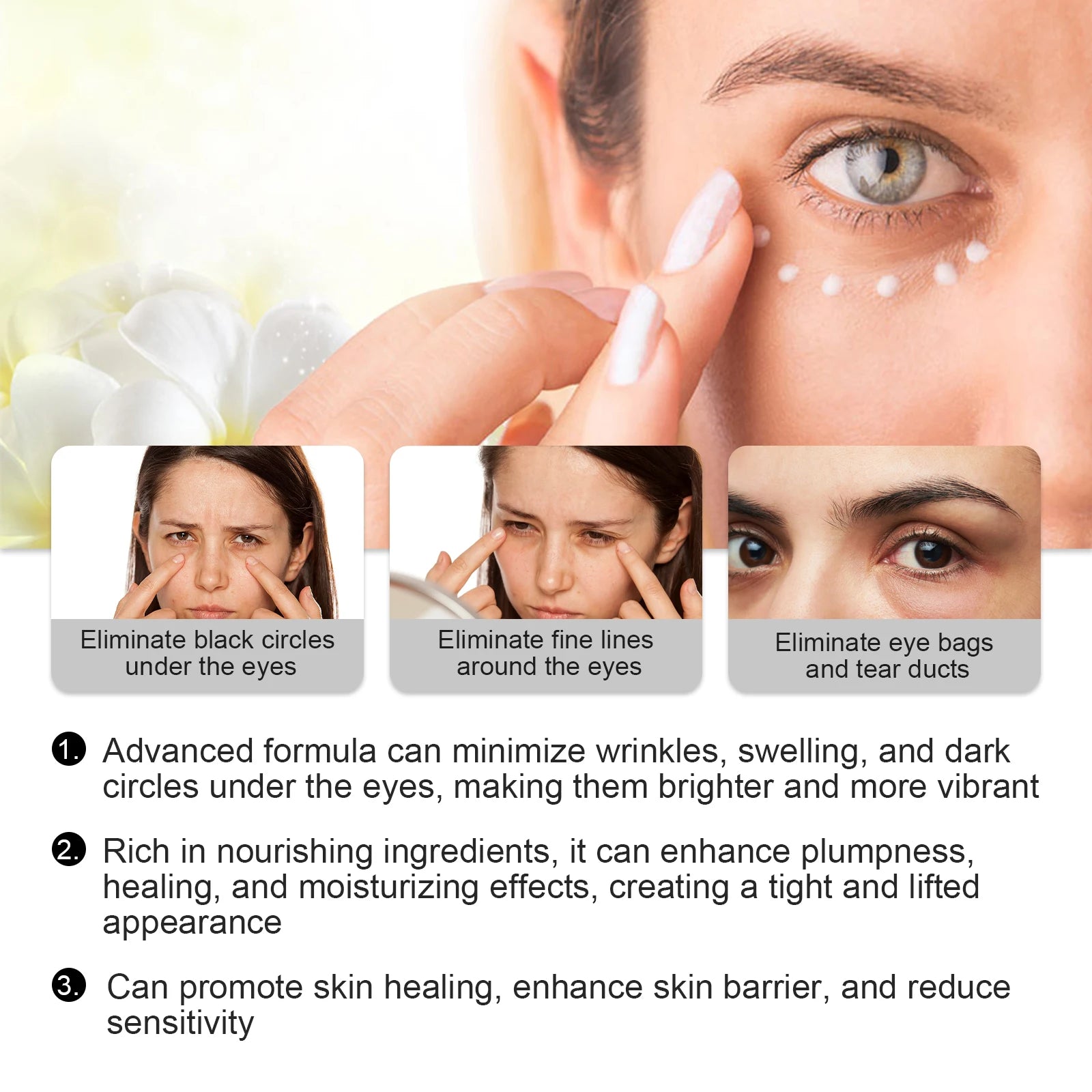 Jaysuing Peptide Eye Cream – Anti-Wrinkle & Dark Circle Treatment
