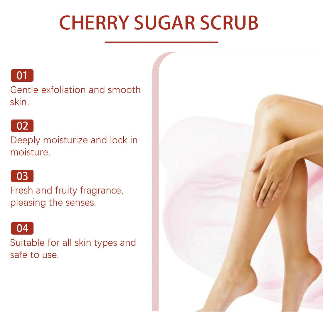 EELHOE Cherry Body Scrub Cream – Exfoliating & Moisturizing