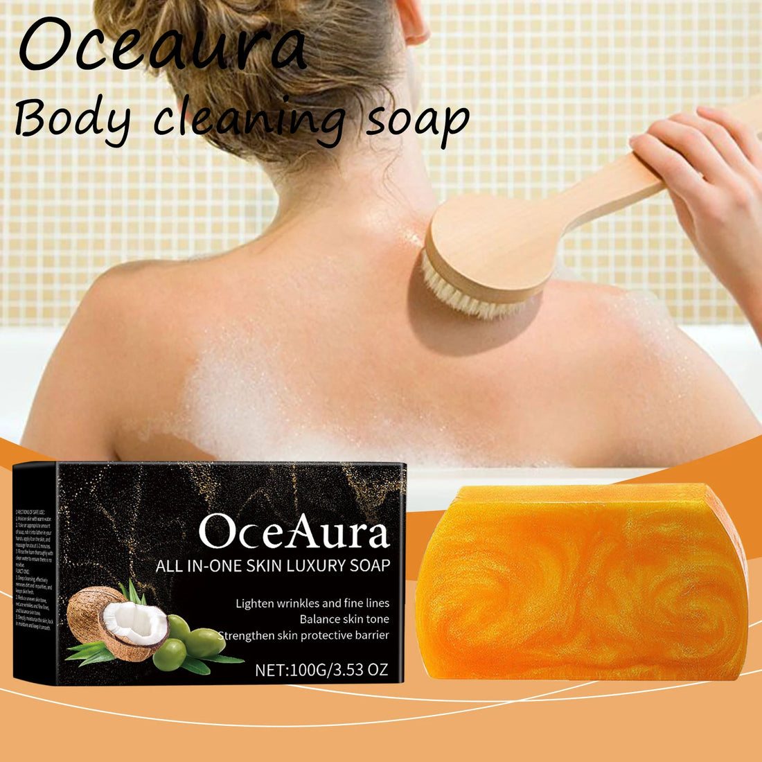 Oceaura Moisturizing Body Bath Soap – Smooth & Refreshing