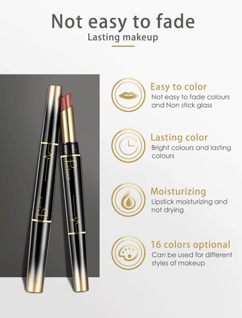 Double-Ended Matte Lip Liner & Lipstick – Nude