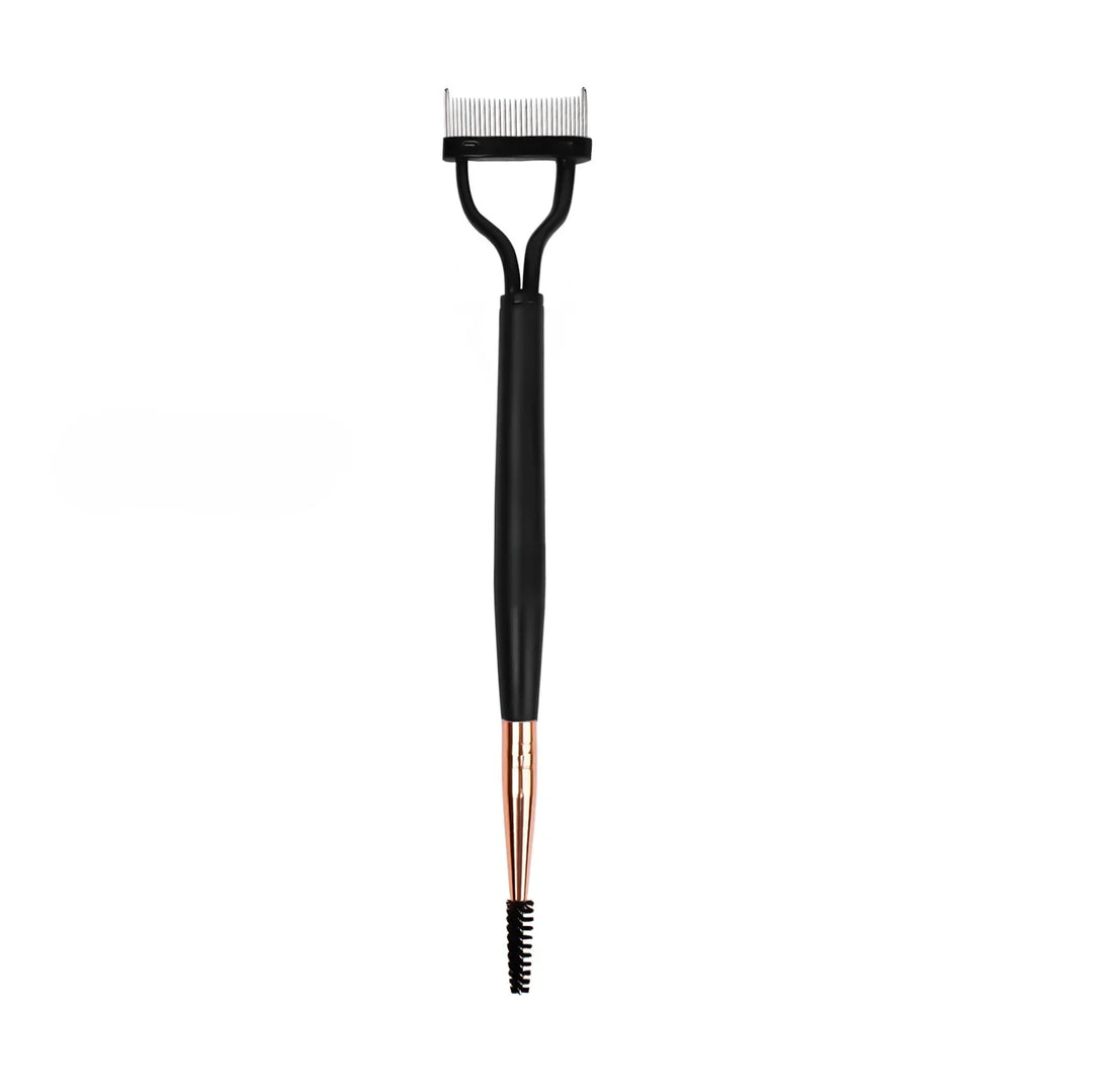 2-in-1 Folding Eyelash Curler & Brush Comb