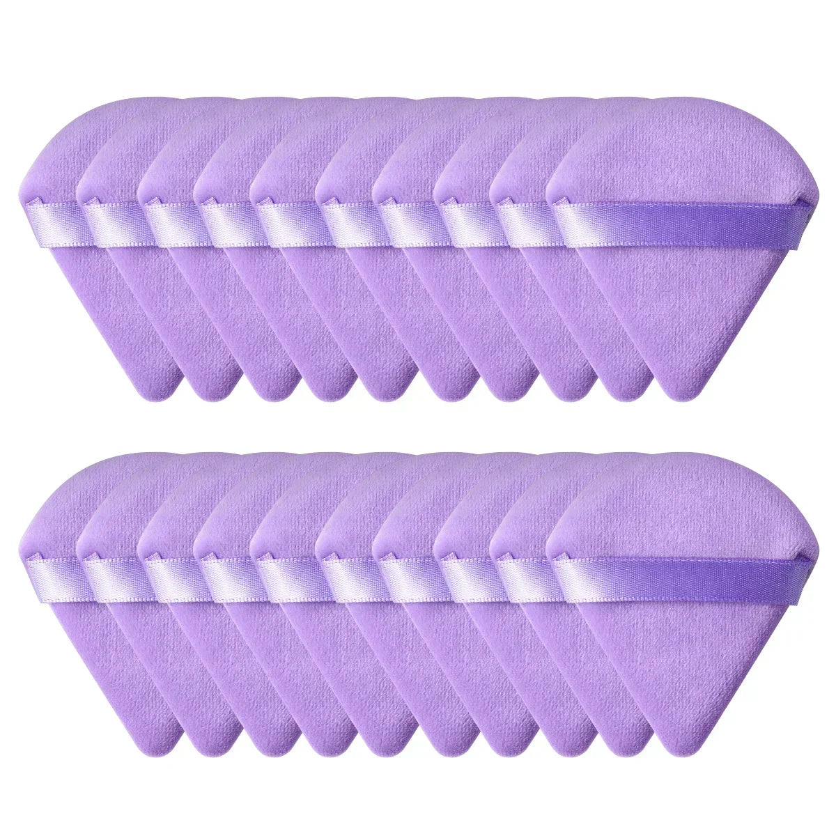 Triangle Velvet Mini Powder Puffs – 10/20PCS