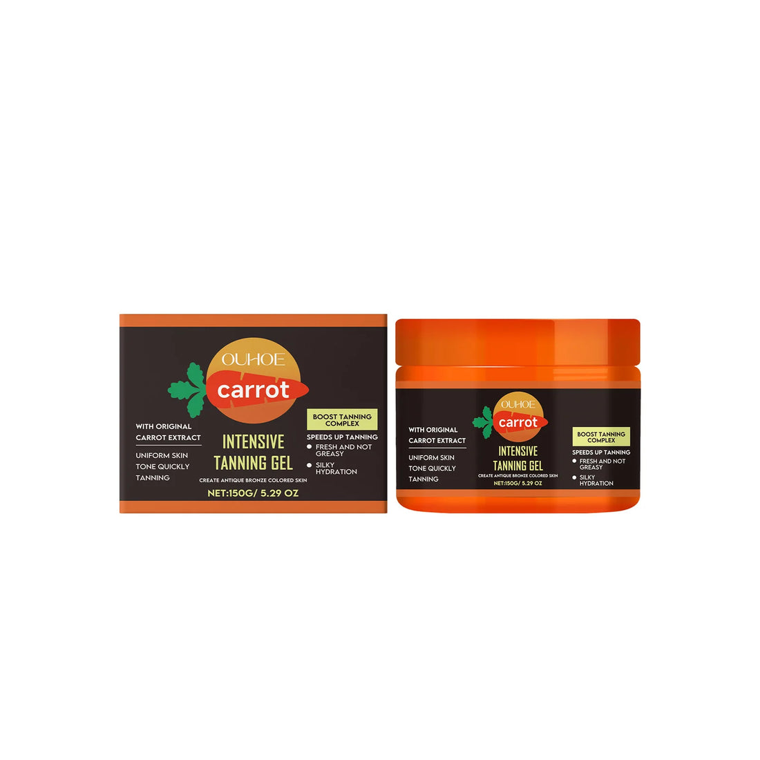Carrot Tanning Gel – Hydrating Sunless Tan for Face & Body