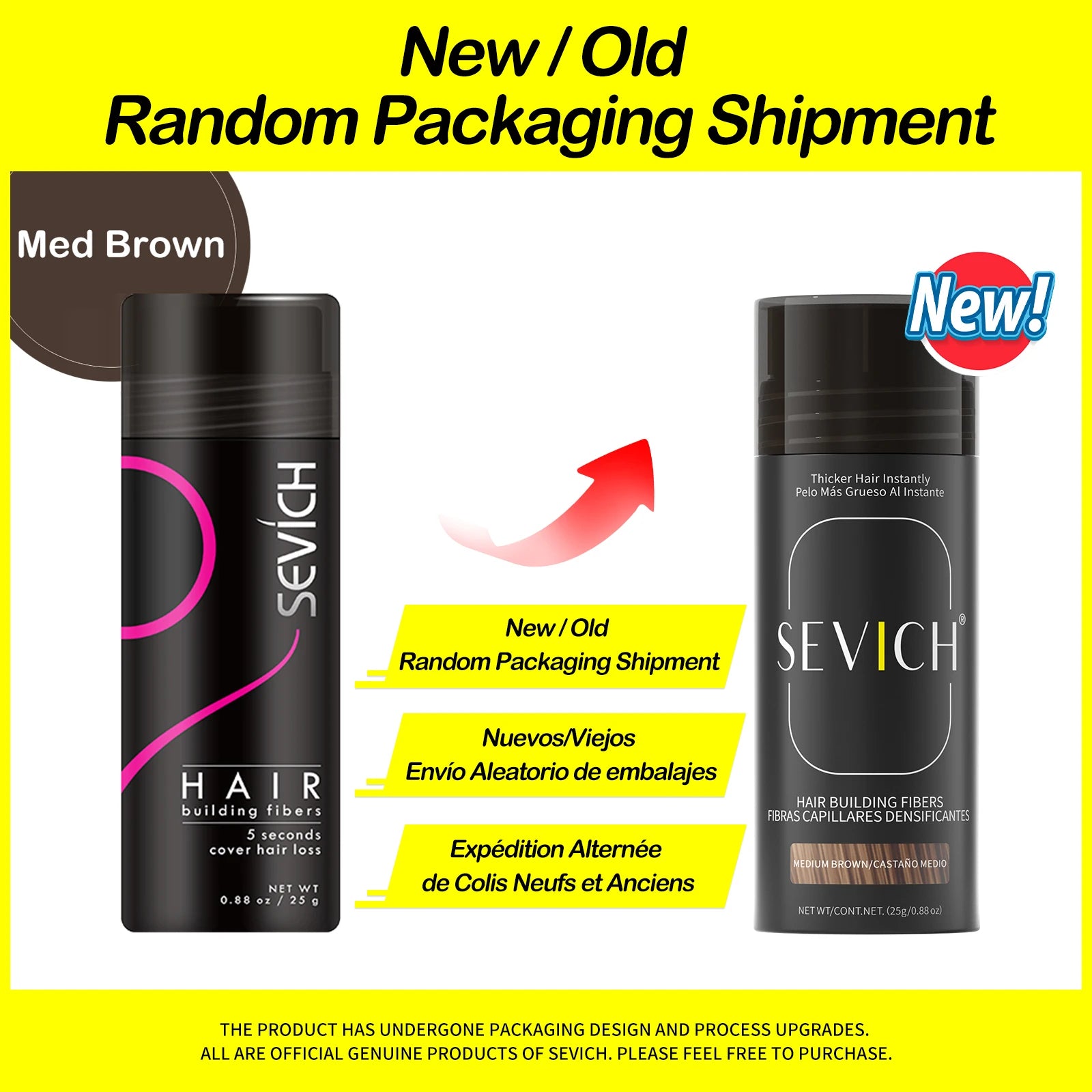 Sevich Hair Building Fibers – 25g Keratin Hair Thicker