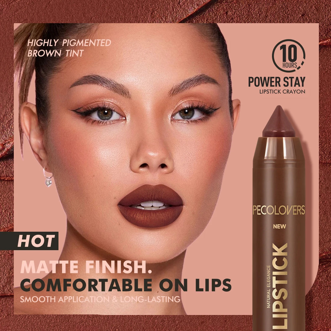 Fine Tip Matte Lip Liner Pen – Brown & Red