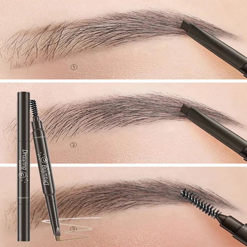 2-in-1 Professional Eyebrow Pencil – 5 Colors