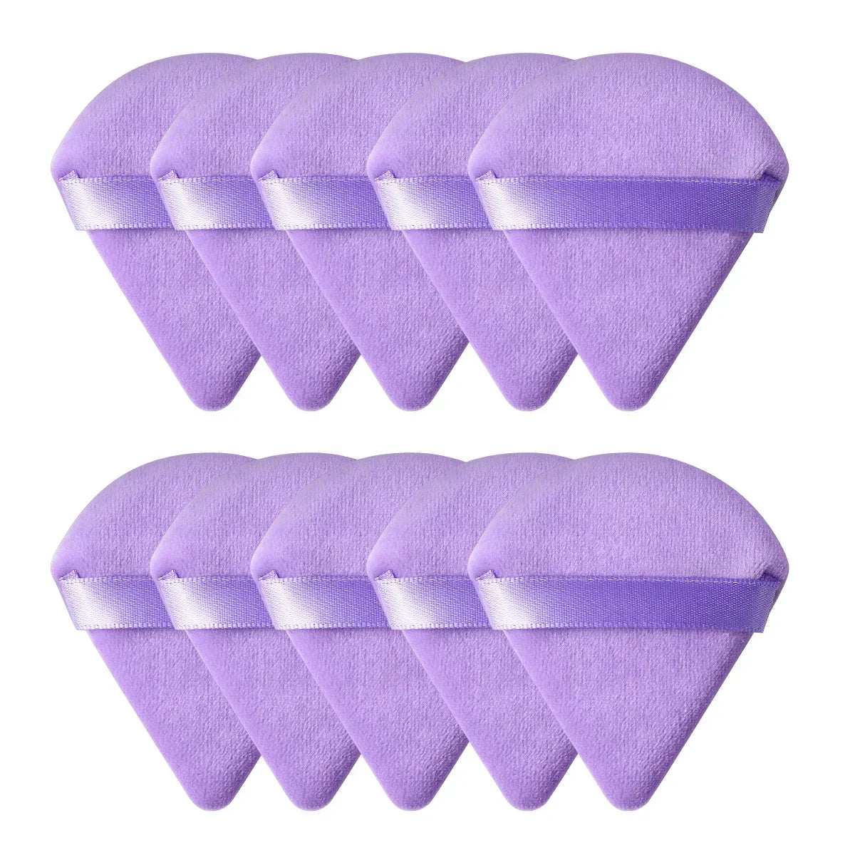 Triangle Velvet Mini Powder Puffs – 10/20PCS
