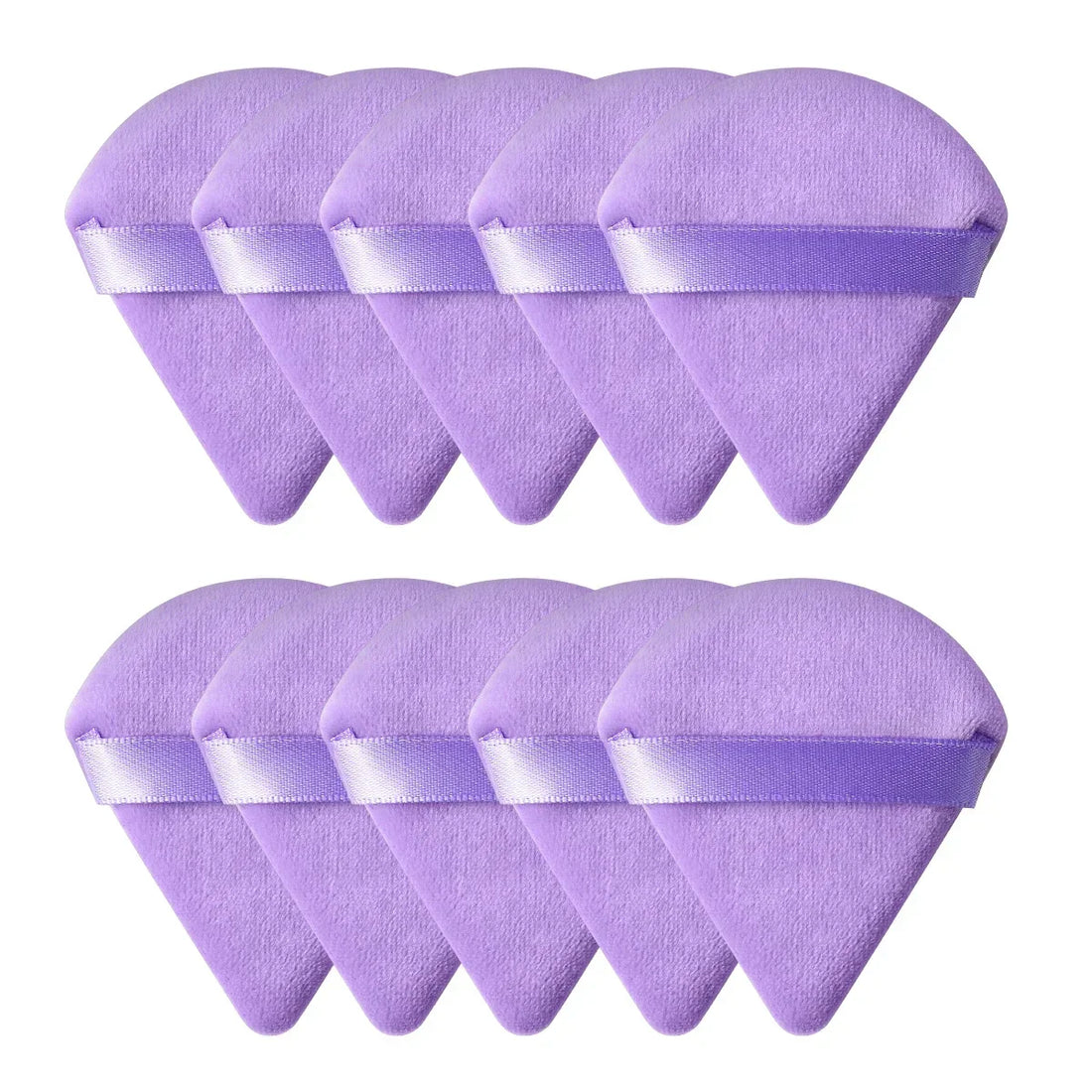 Triangle Velvet Mini Powder Puffs – 10/20PCS
