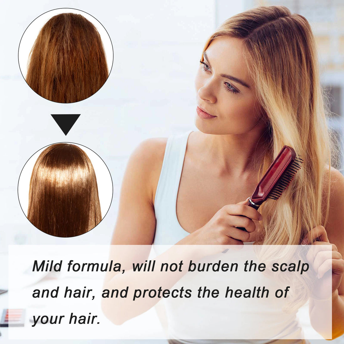 Keratin Hair Straightening & Repair Cream – Hair Care Set