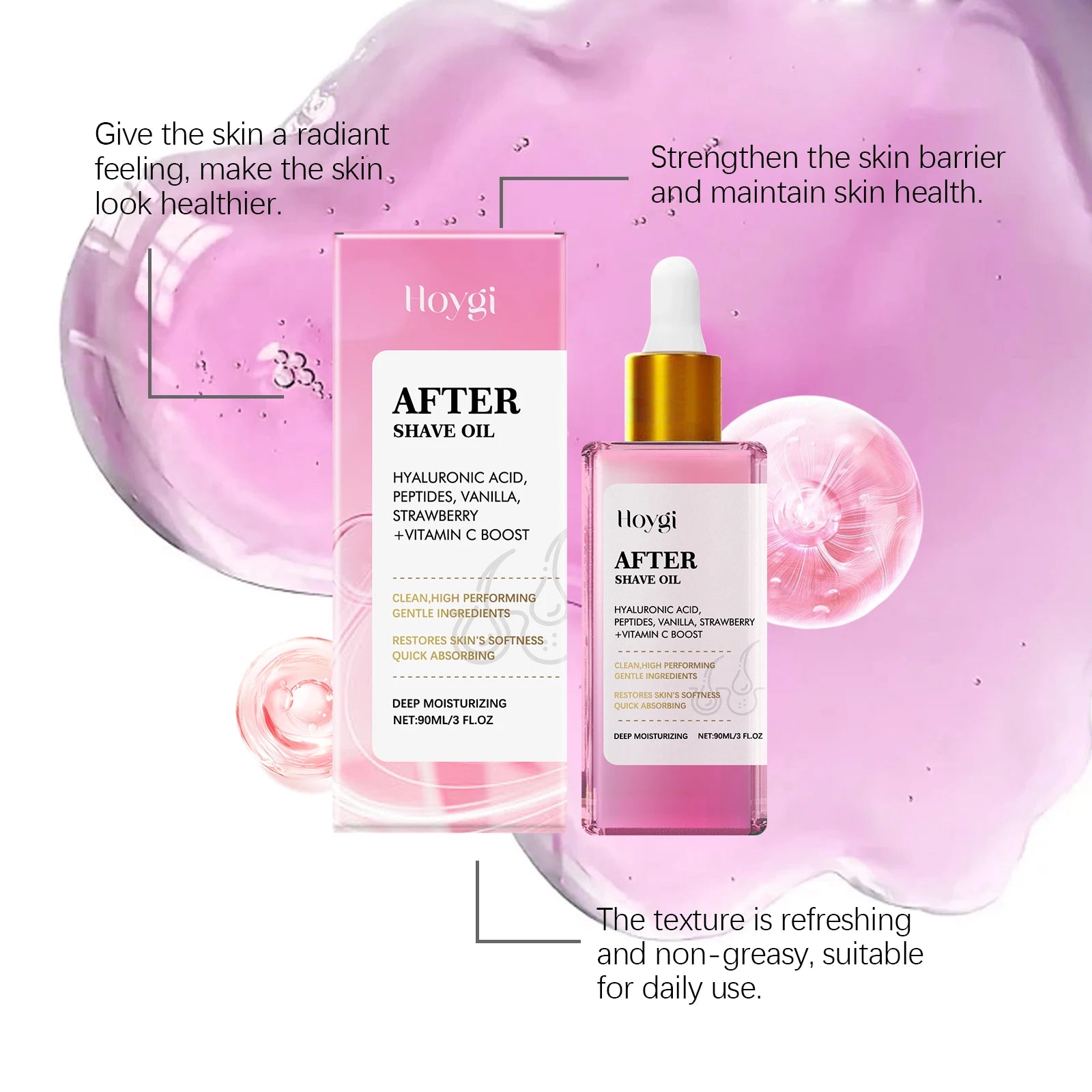 Strawberry Vanilla After Shave Oil – Soothing & Moisturizing