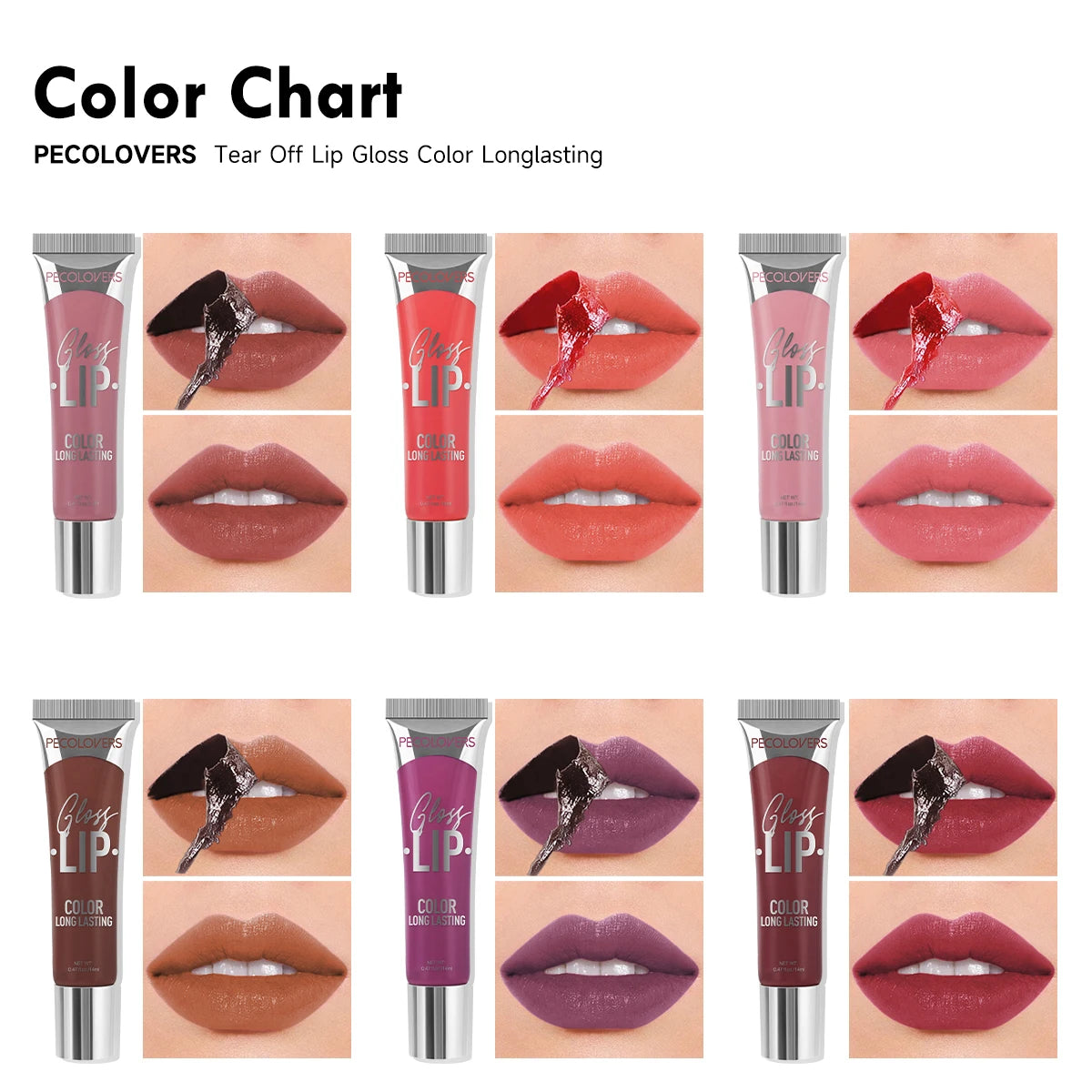Peel-Off Multi-Color Matte Lip Gloss