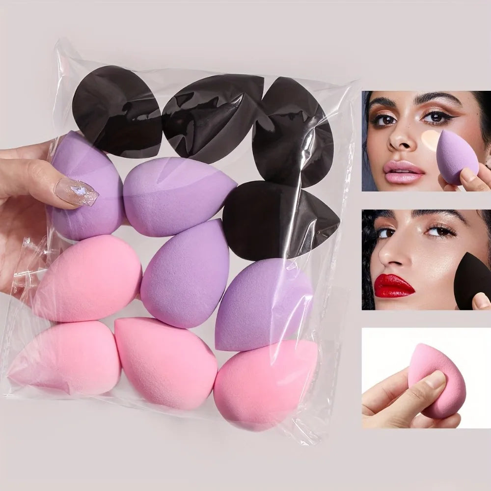 12PCS Multicolor Makeup Sponge Blender Set