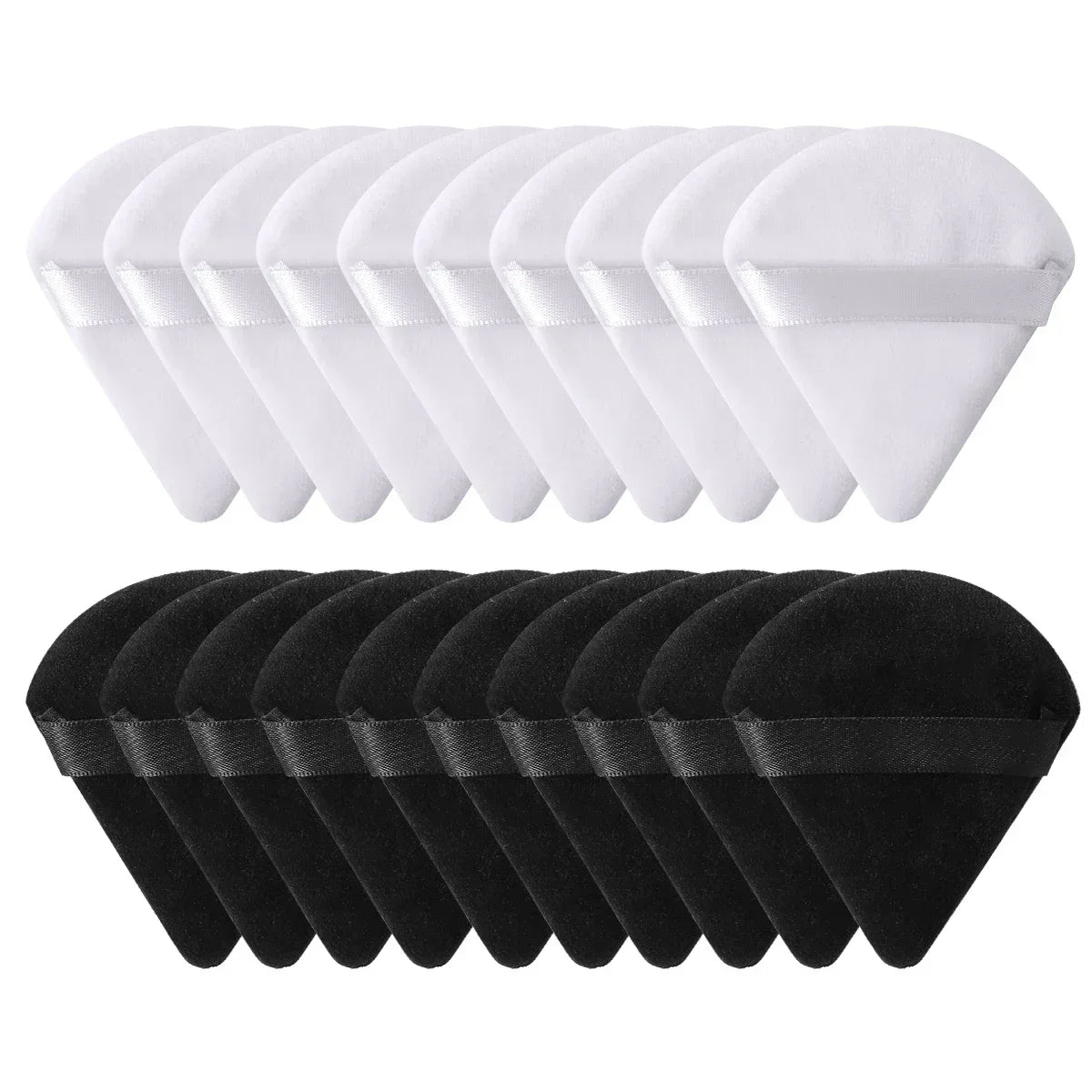 Triangle Velvet Mini Powder Puffs – 10/20PCS