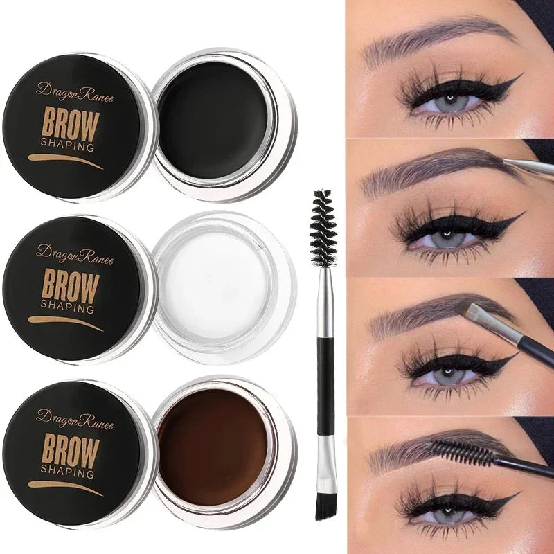 3D Matte Eyebrow Cream – Brown & Black