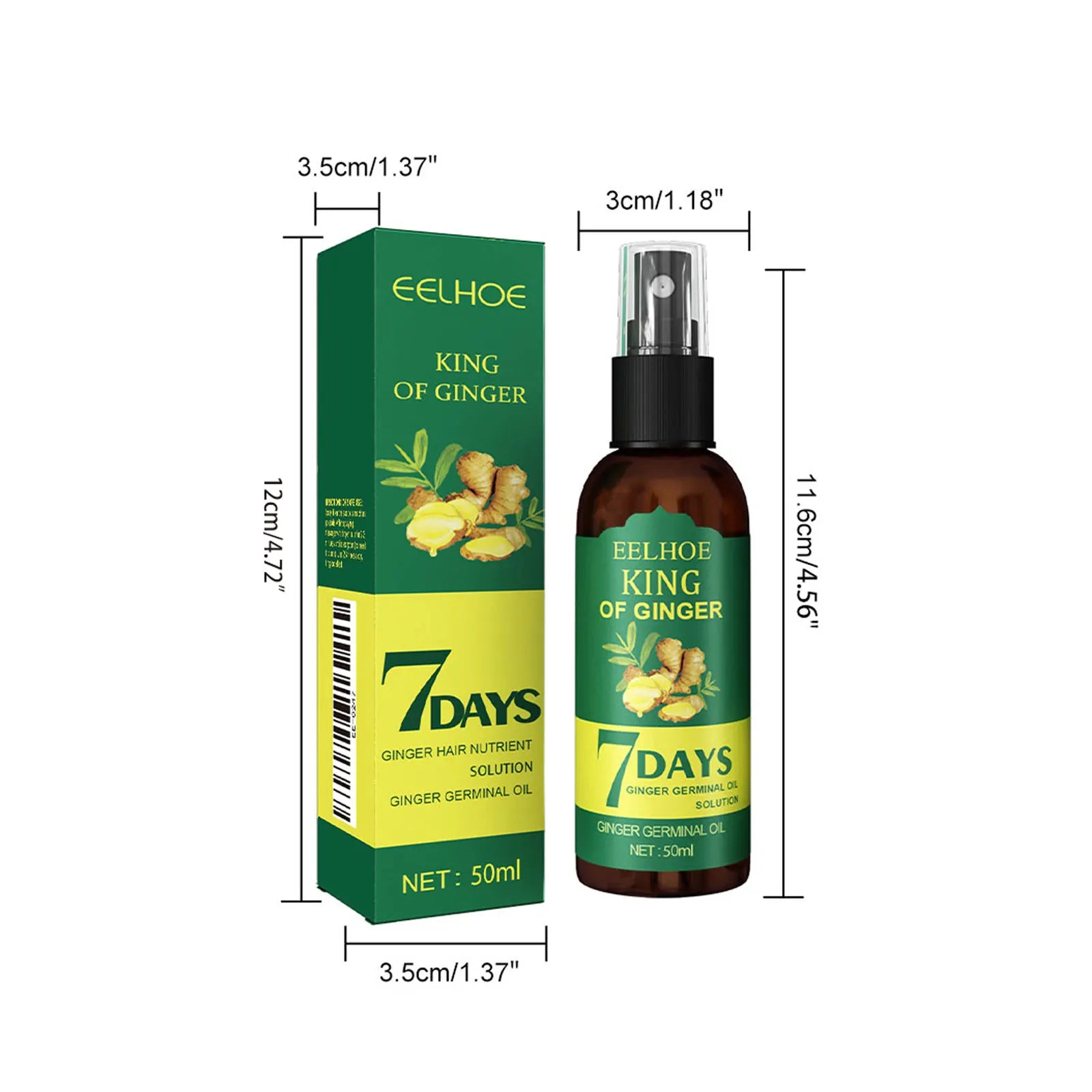Ginger Hair Growth Spray – Nourishing Hair Essence
