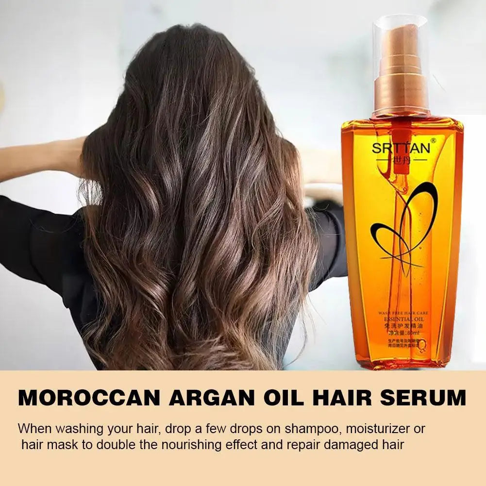 Moroccan Argan Oil Hair Serum – Lightweight Repair & Shine