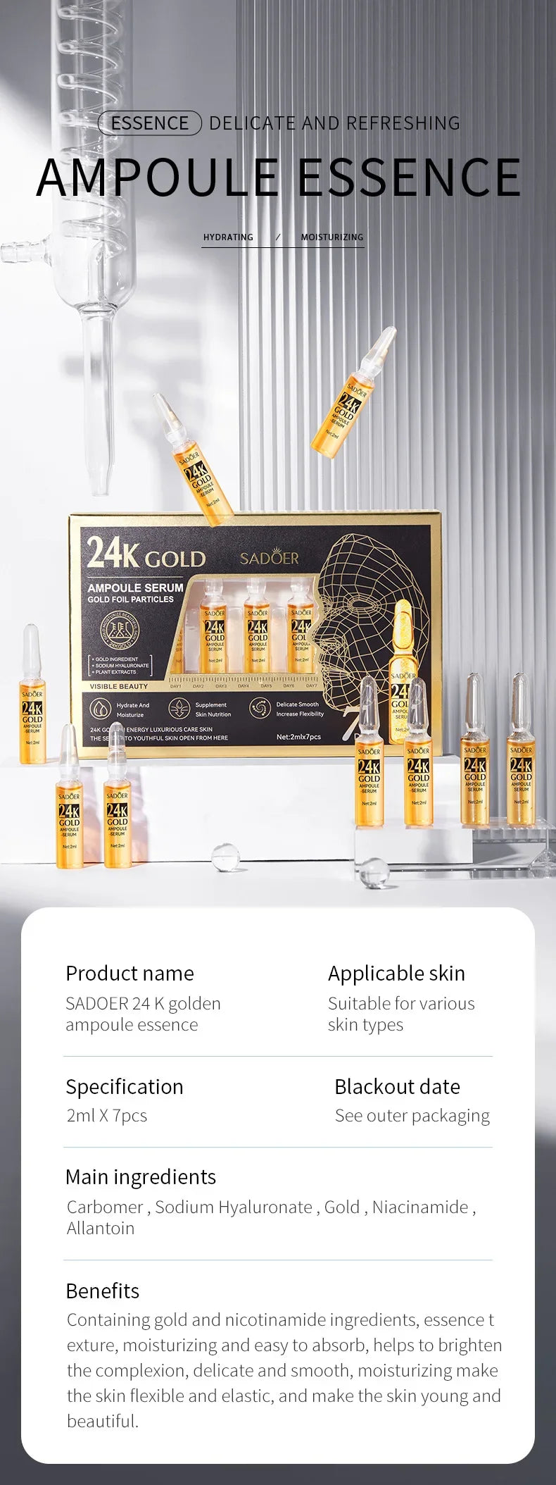 Vitamin C Whitening Face Serum – Dark Spot & Wrinkle Reducer