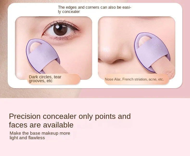 10PCS Mini Finger Puff Makeup Sponges