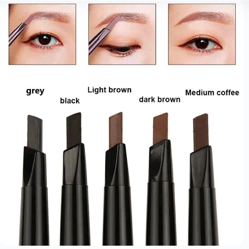 2-in-1 Professional Eyebrow Pencil – 5 Colors