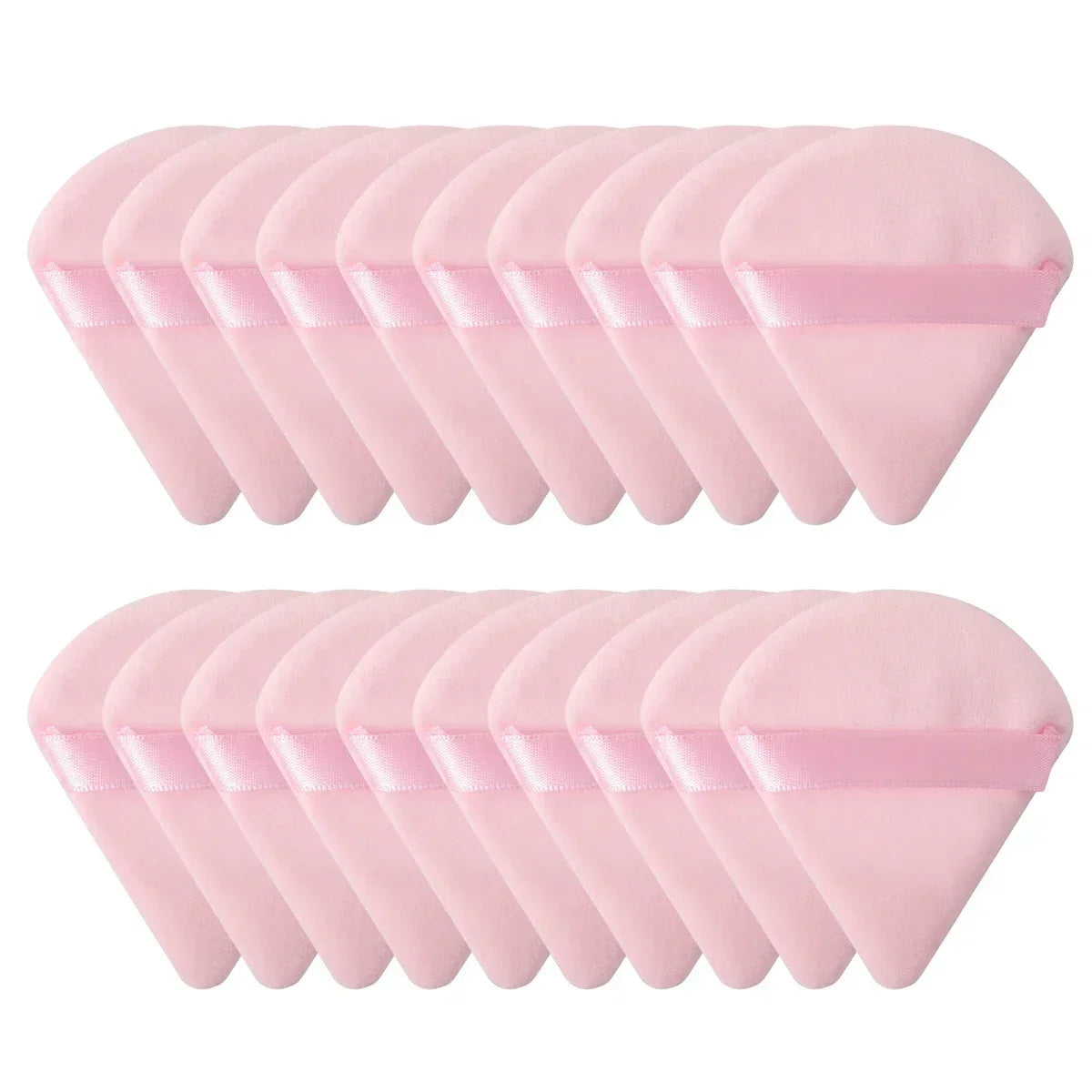 Triangle Velvet Mini Powder Puffs – 10/20PCS