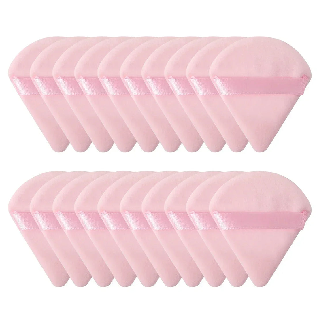 Triangle Velvet Mini Powder Puffs – 10/20PCS