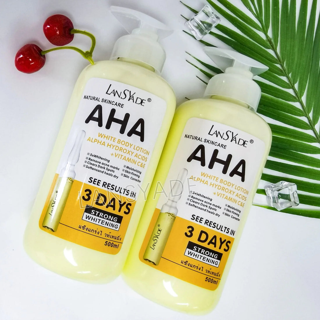 500ml Whitening Body Lotion – AHA + Vitamin C & E