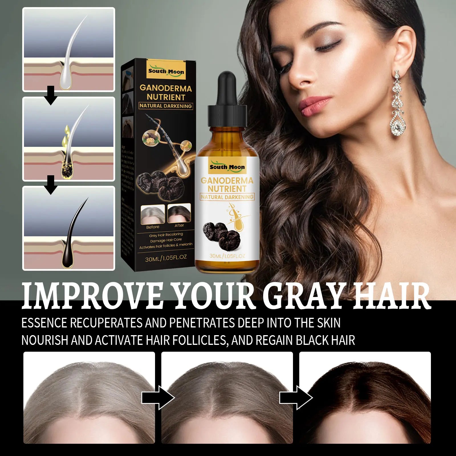 Black Ganoderma Hair Essence