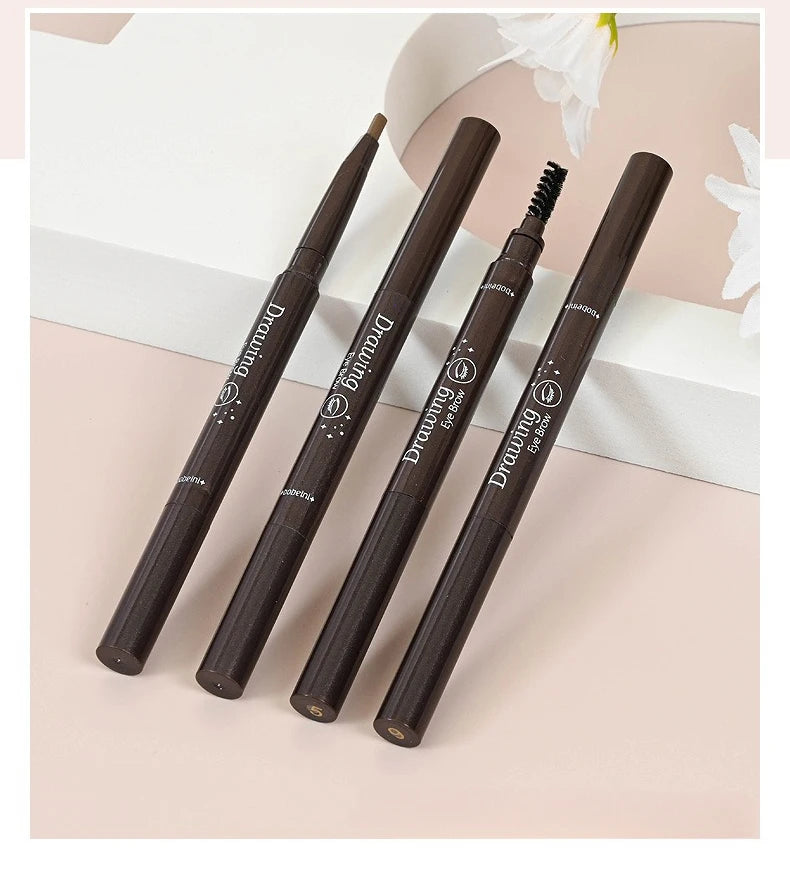 2-in-1 Professional Eyebrow Pencil – 5 Colors