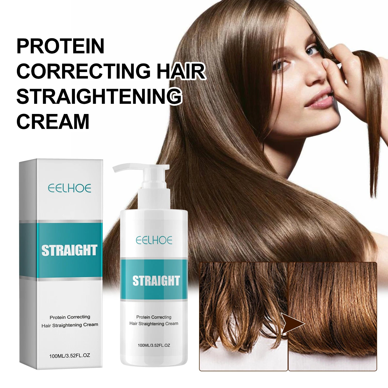 Keratin Hair Straightening & Repair Cream – Hair Care Set