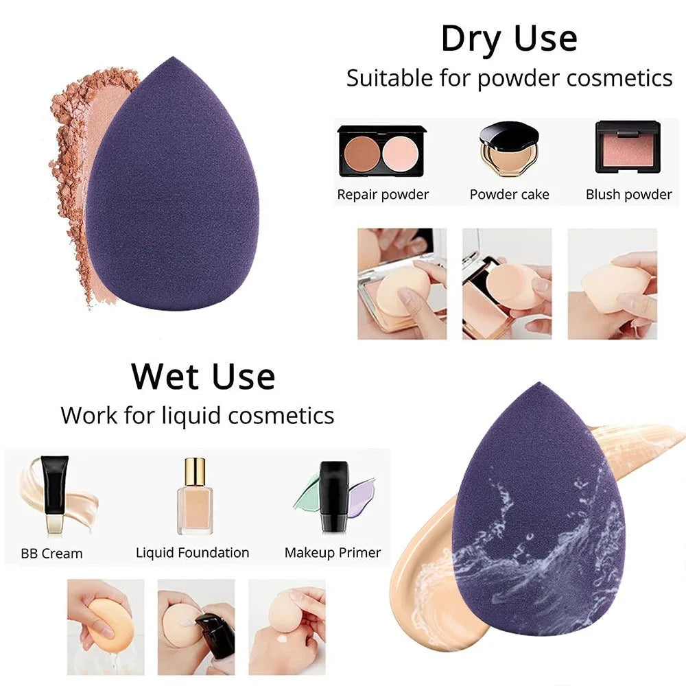 12PCS Multicolor Makeup Sponge Blender Set