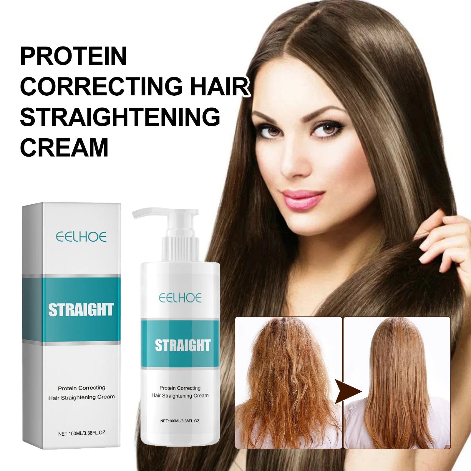 Keratin Hair Straightening & Repair Cream – Hair Care Set