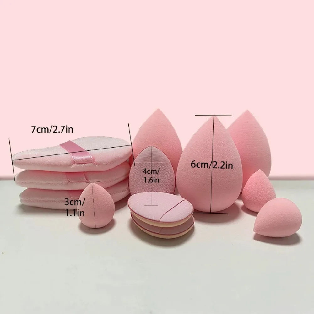 12PCS Multicolor Makeup Sponge Blender Set