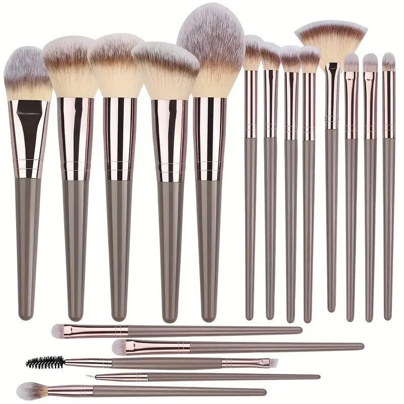 3-20PCS Makeup Brush Set with Storage Box