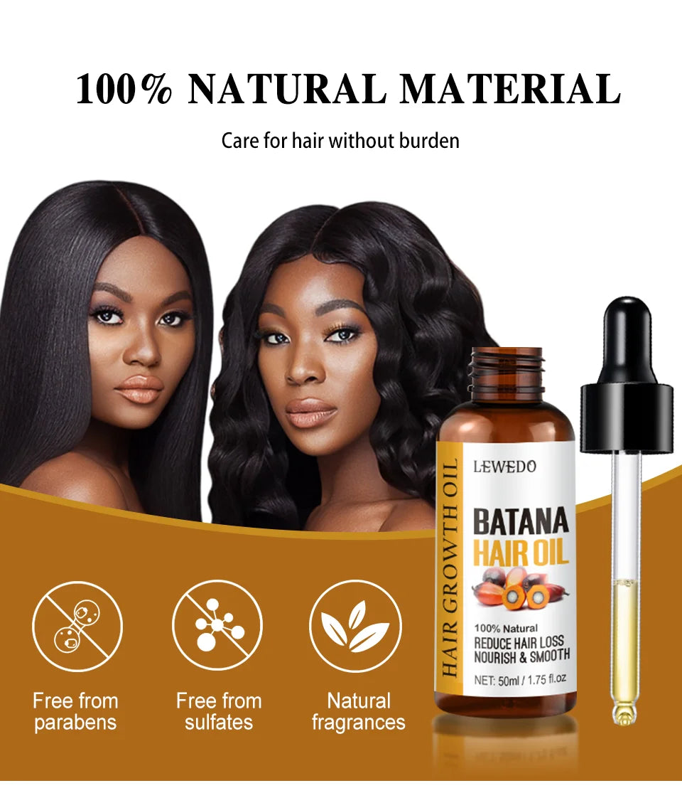 Lewedo Naturals Batana Oil – Fast Hair Growth & Nourishing