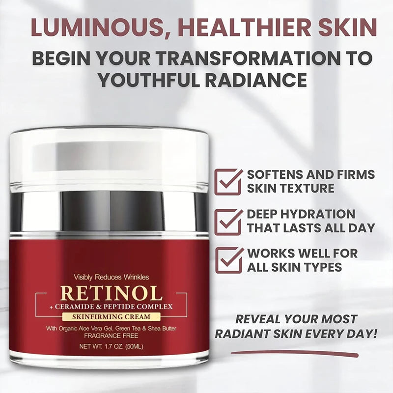 Instant Retinol Cream – Anti-Aging Wrinkle Remover & Firming