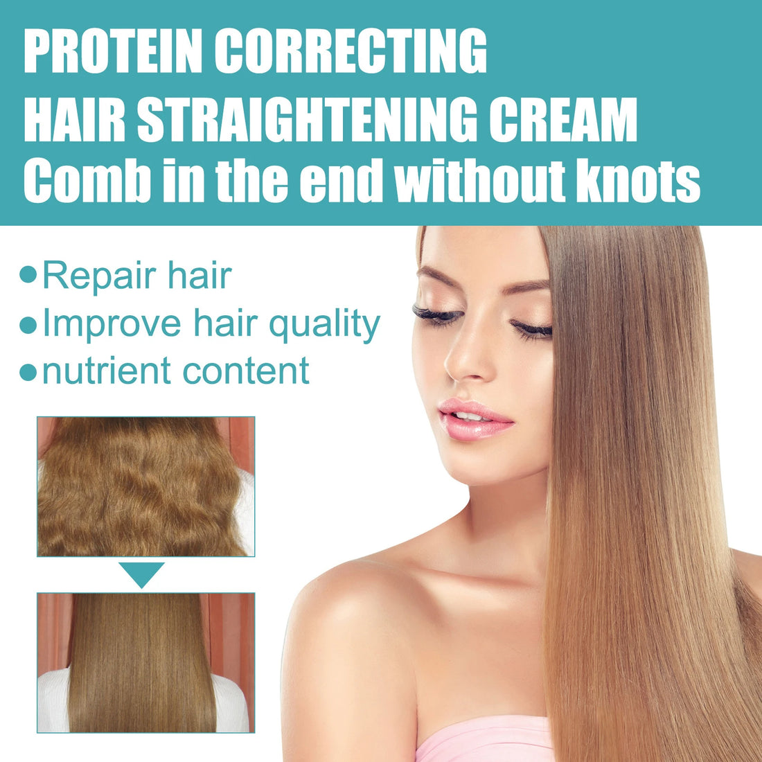 Keratin Hair Straightening & Repair Cream – Hair Care Set