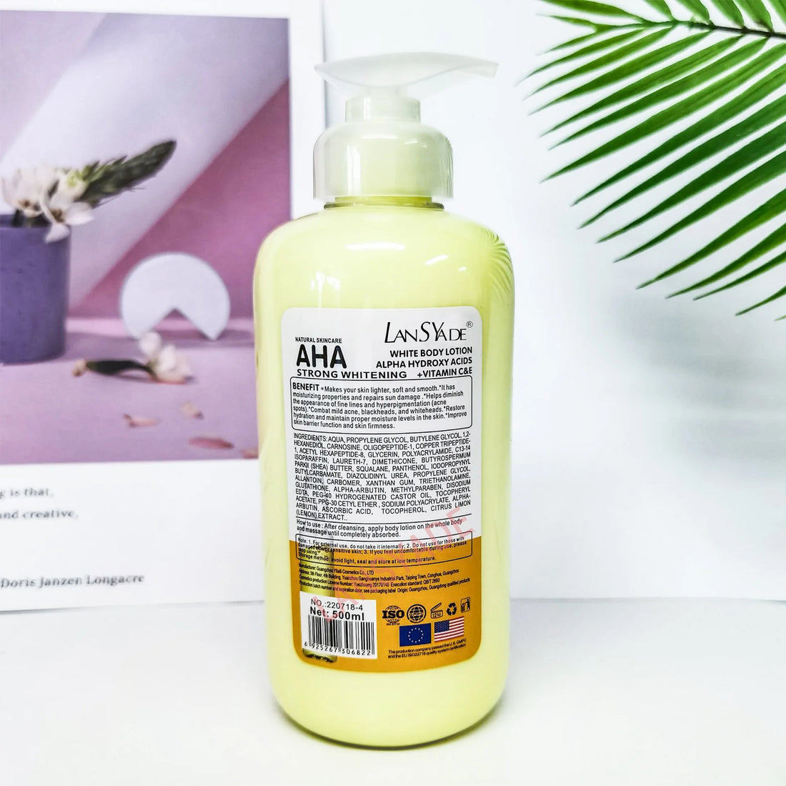 500ml Whitening Body Lotion – AHA + Vitamin C & E