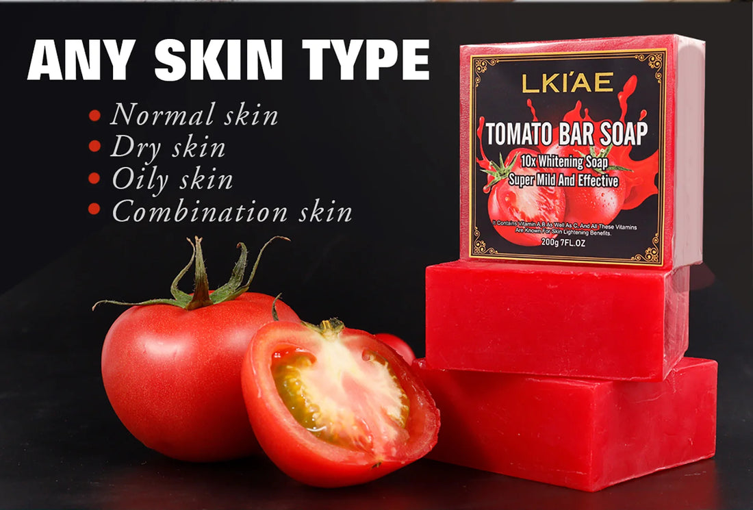 LKIAE Tomato Scented Natural Bar Soap – Face & Body, 200g