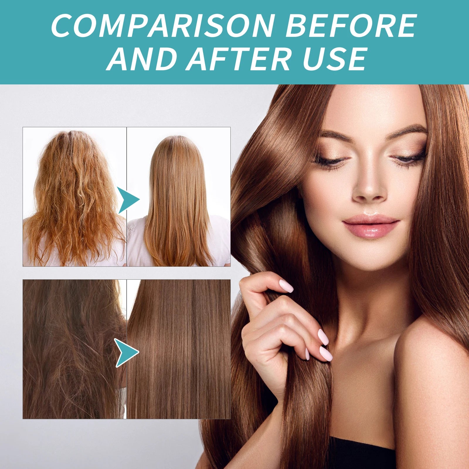 Keratin Hair Straightening & Repair Cream – Hair Care Set