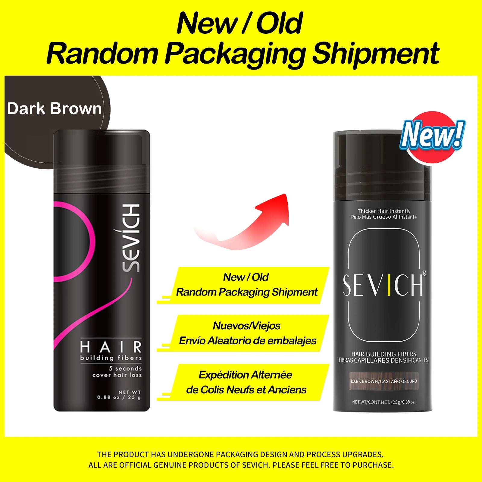 Sevich Hair Building Fibers – 25g Keratin Hair Thicker