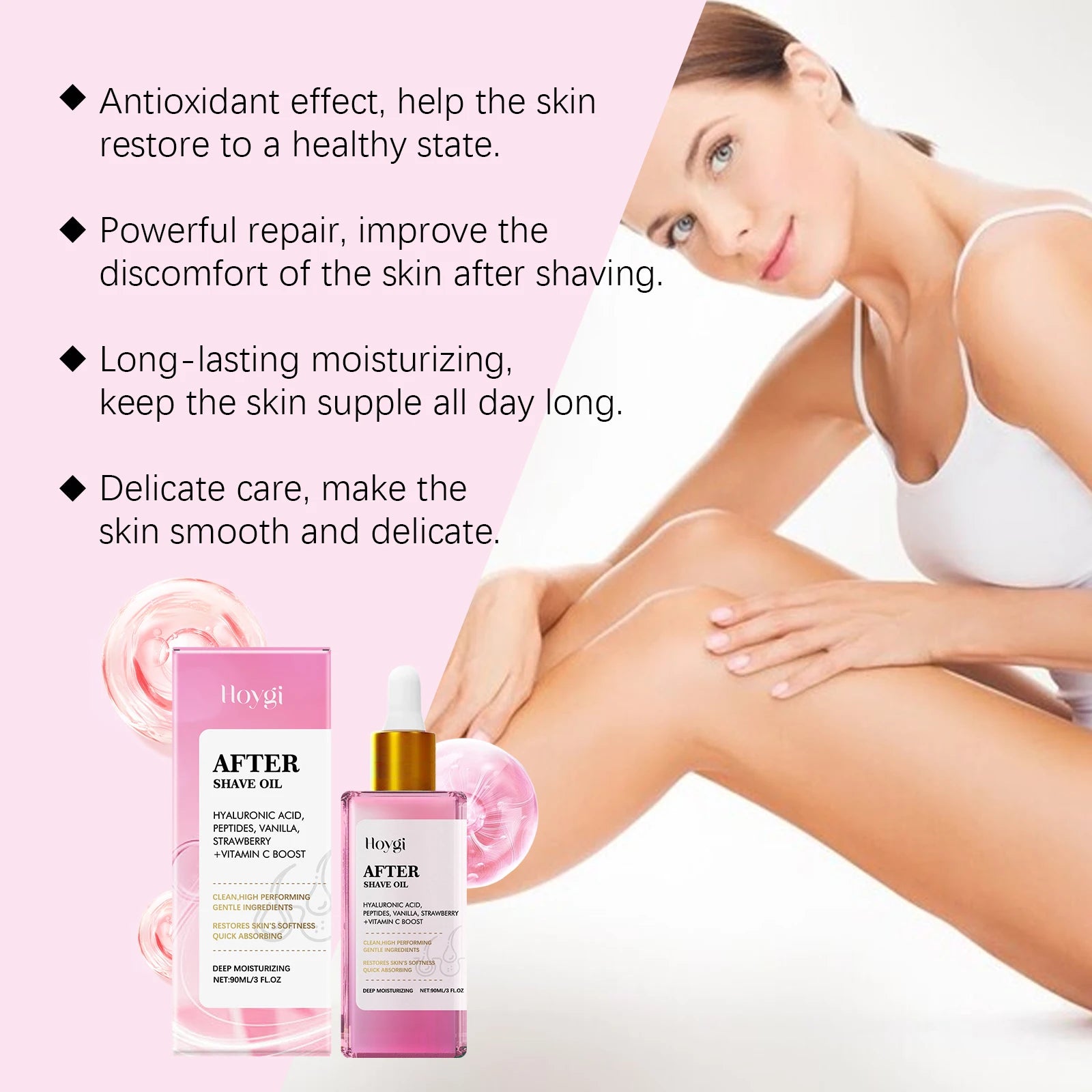 Strawberry Vanilla After Shave Oil – Soothing & Moisturizing