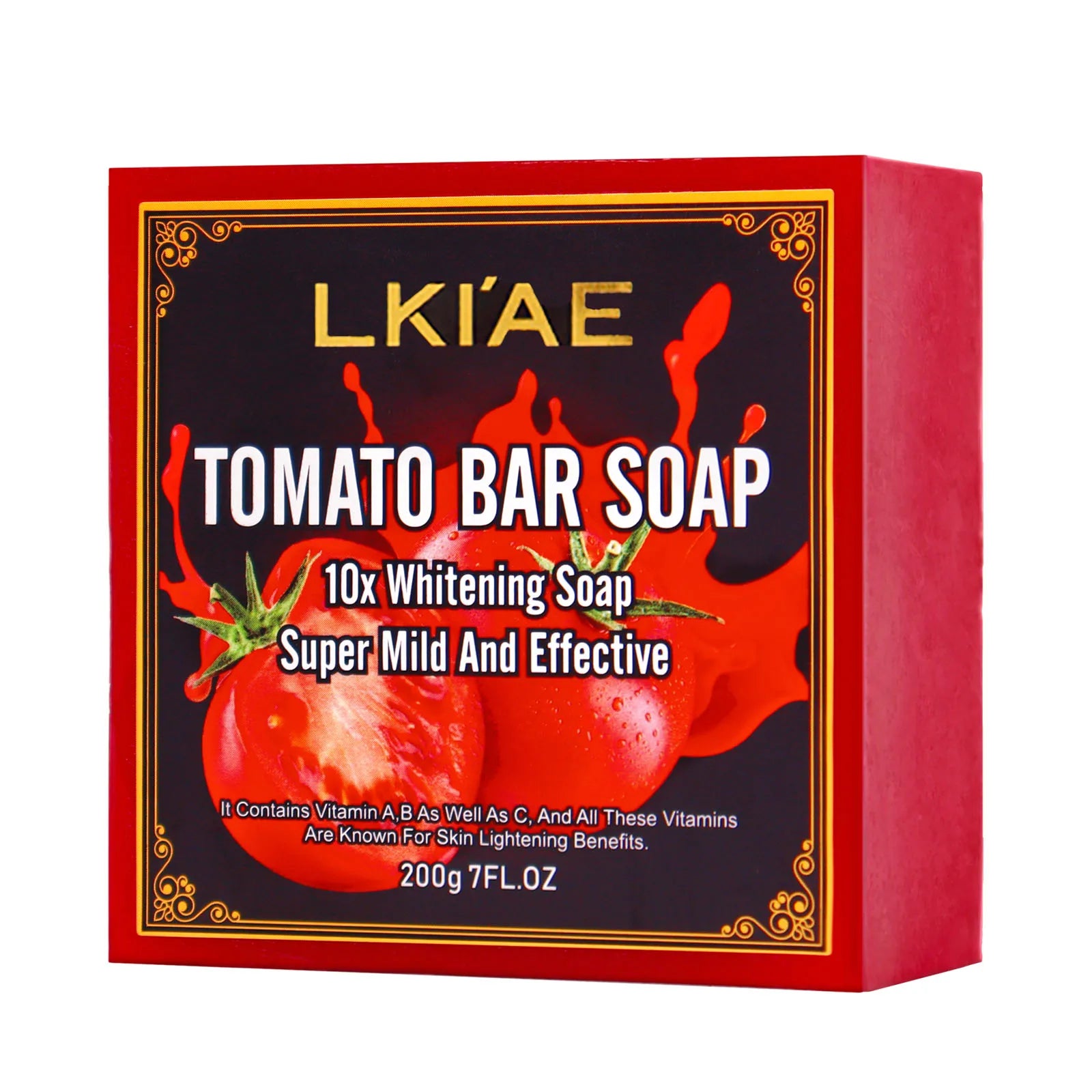 LKIAE Tomato Scented Natural Bar Soap – Face & Body, 200g