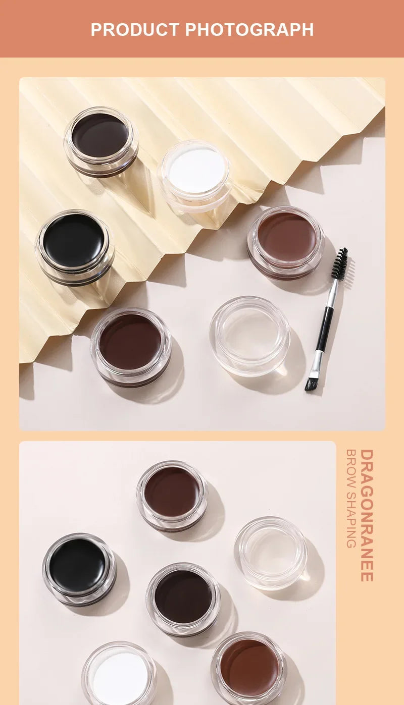 3D Matte Eyebrow Cream – Brown & Black