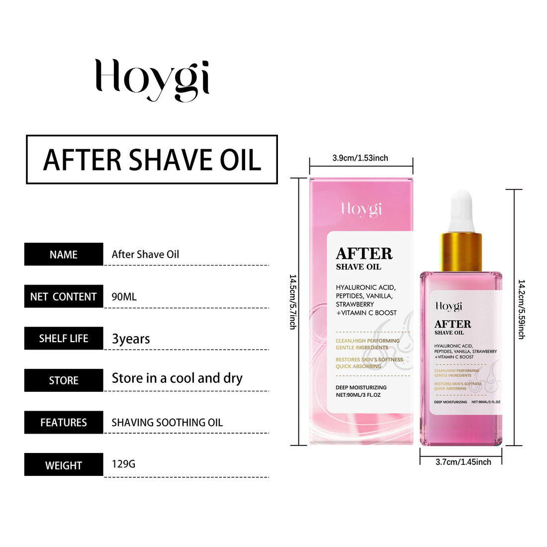 Strawberry Vanilla After Shave Oil – Soothing & Moisturizing