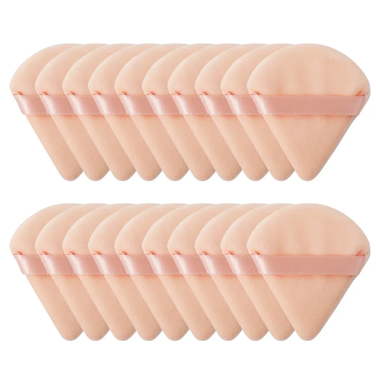 Triangle Velvet Mini Powder Puffs – 10/20PCS